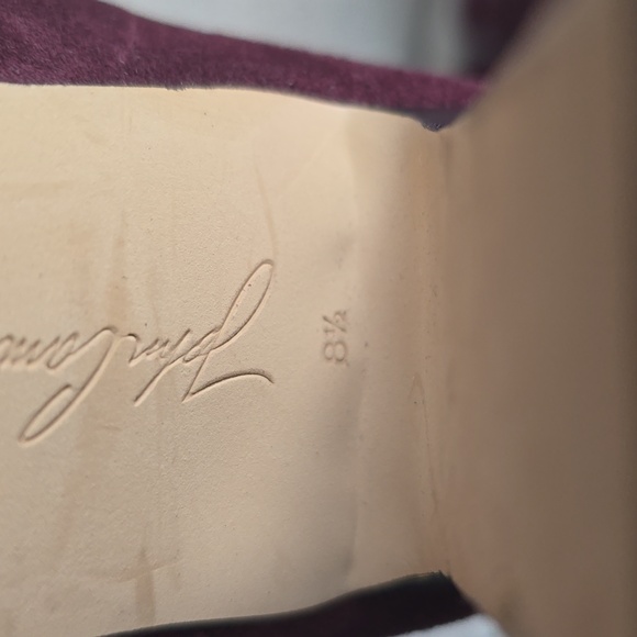 Burgandy Suede Boots 8.5 - Picture 6 of 8